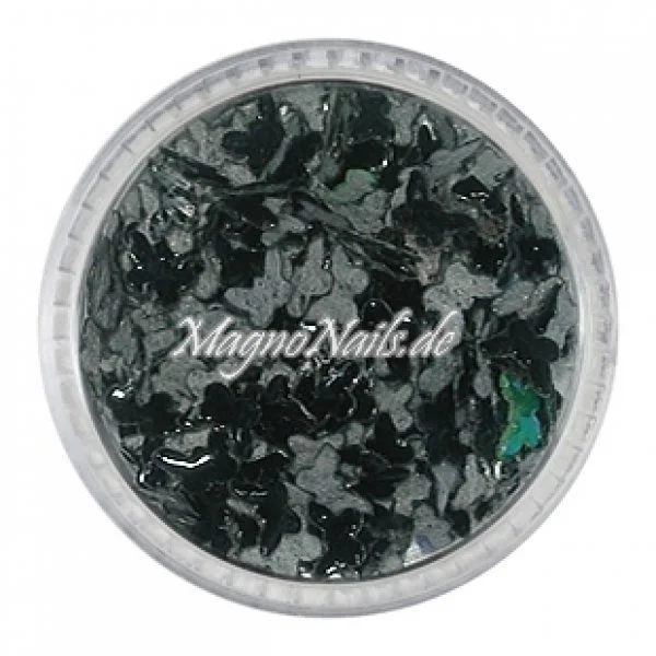 3D Einlegemotive - Shapes - Schmetterlinge schwarz 5 mm