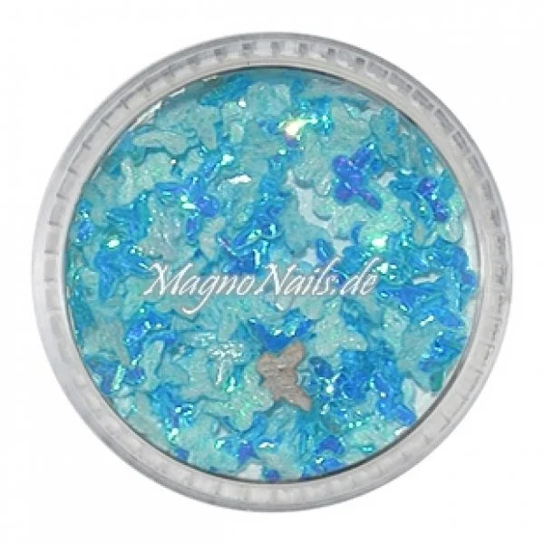 3D Einlegemotive - Shapes - Schmetterlinge hellblau 5 mm