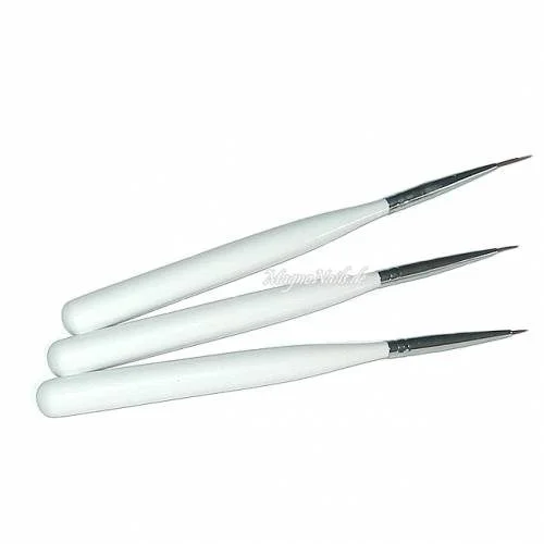 Nail Art Pinsel Set 3 -Teilig Nagelpinsel Nägel Nagelstudio Zubehör Günstig Schnäppchen