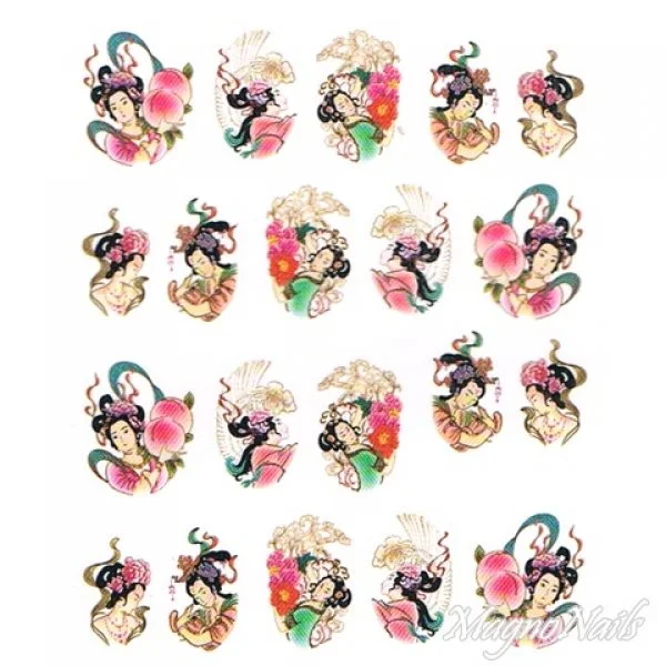 2D Nail Art One Stoke Sticker