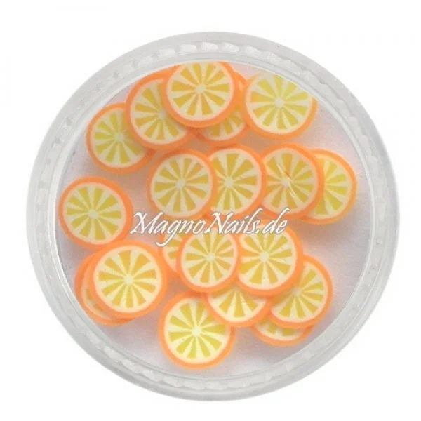 Einlegemotive - Fimo Früchte - Orange Nails Nagel Nögel Nailart