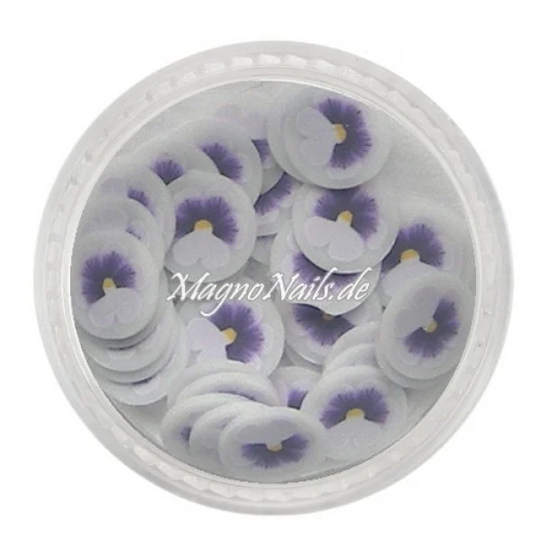 Einlegemotive - Fimo Shapes - Blume lila Nail Art Nails Nagel Nögel Nailart