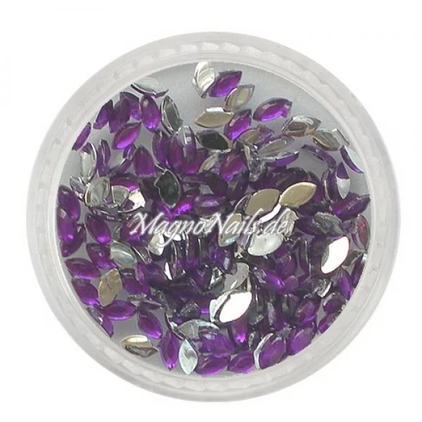 Strasssteine - Elipse lila Nageldesign Nägel Nails Nagelstudio Einleger Nailart