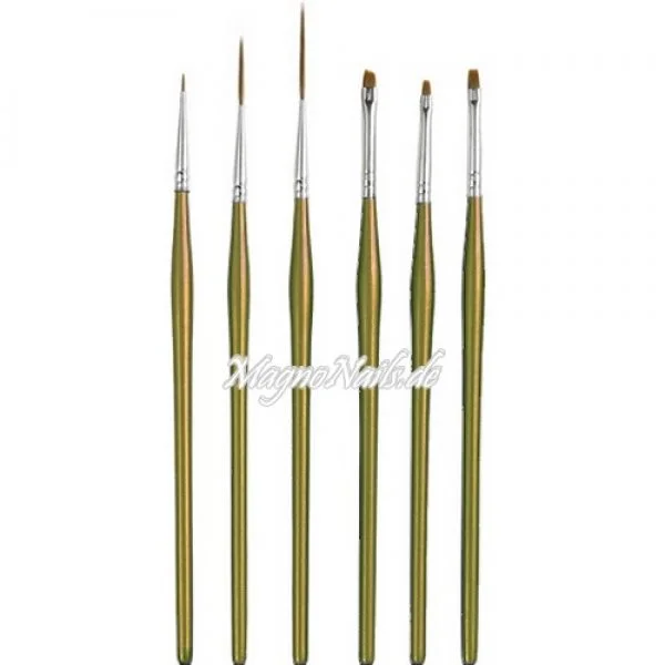 Nail Art Pinsel Set 6-Teilig Nagelpinsel Nägel Nagelstudio Zubehör Günstig Schnäppchen