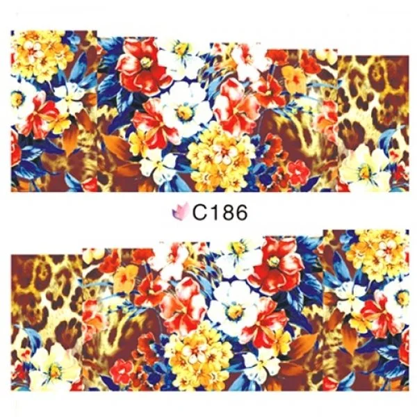 2D Nail Art One Stoke Sticker