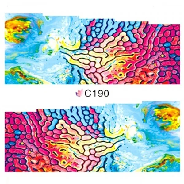 2D Nail Art One Stoke Sticker