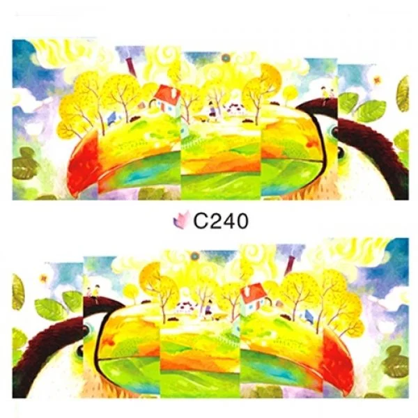 2D Nail Art One Stoke Sticker