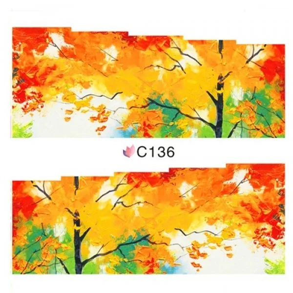 2D Nail Art One Stoke Sticker