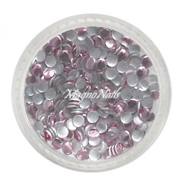 Einlegemotive - Metall Plättchen - rund hell rosa Nail Nagelstudio Nägel Nailart Nail art