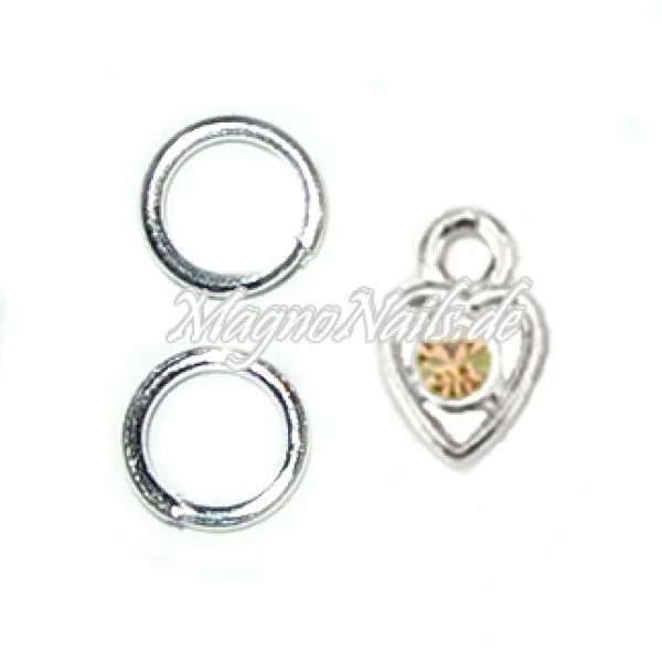 Nail Piercing Herz Nageldesign Nägel Schmuck Nails 