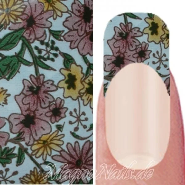 Nail Art Transfer Folie 1,5m - Nail Foil - Amber /Beige Floral Nagelfolie Nageldesign Folie Tranferfolie Nailart