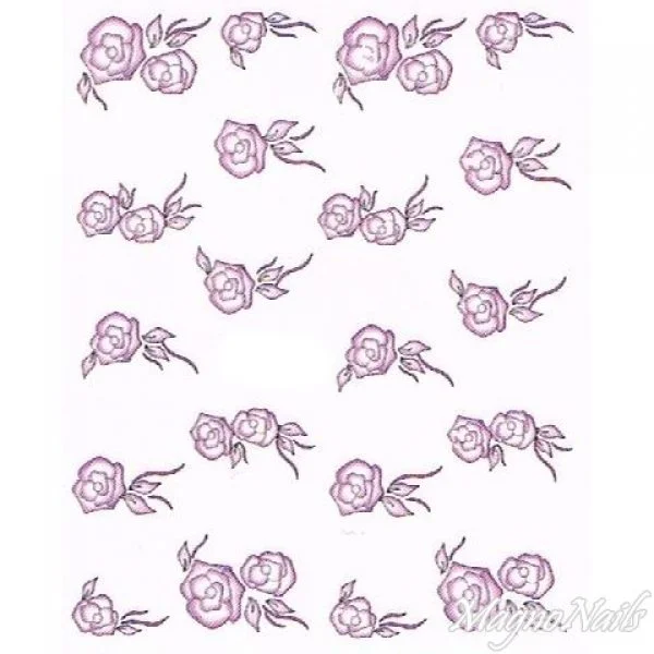 2D Nail Art One Stoke Sticker