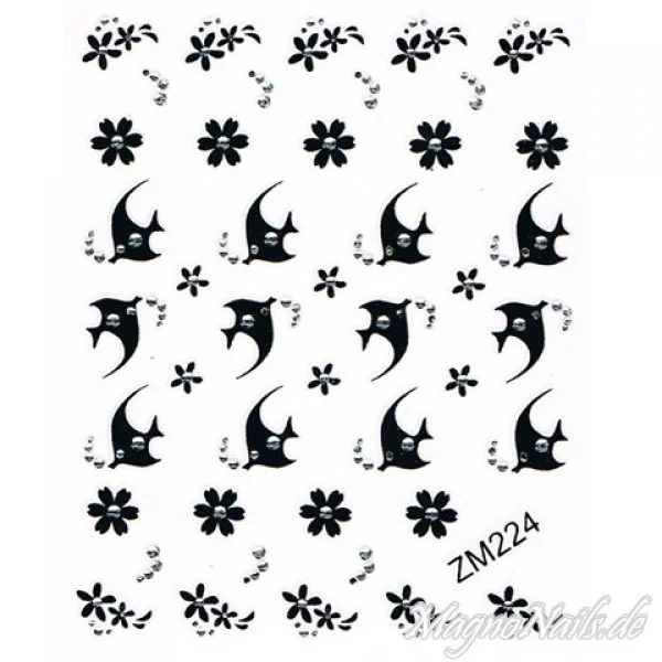 Nagelaufkleber Aufkleber Nageldesign Nägel selbstklebend Nail art Sticker Fische