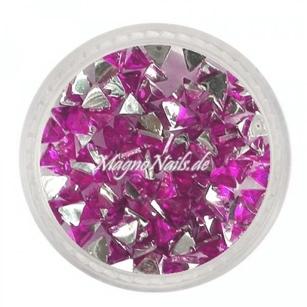 Strasssteine - Dreieck violett Nageldesign Nägel Nails Nagelstudio Einleger Nailart