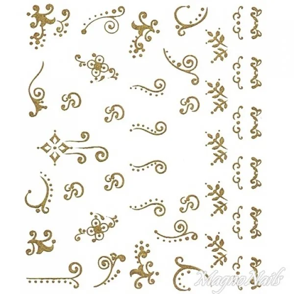 2D Nail Art One Stoke Sticker