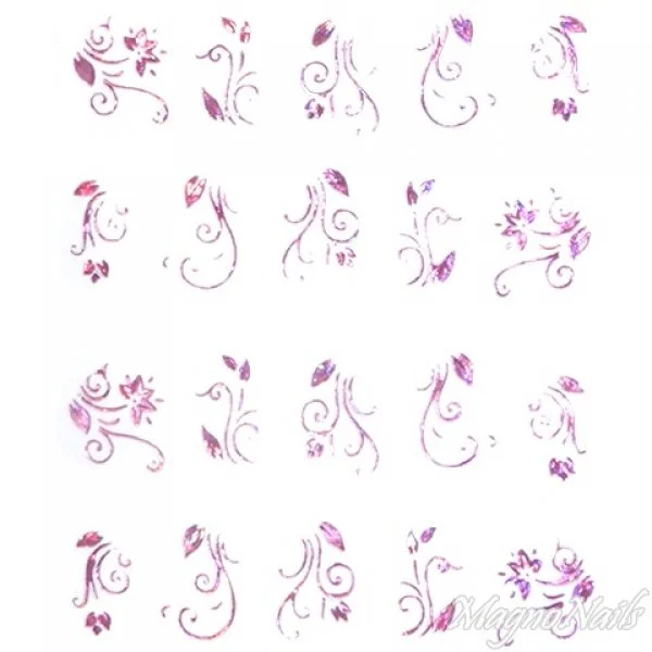 2D Nail Art One Stoke Sticker