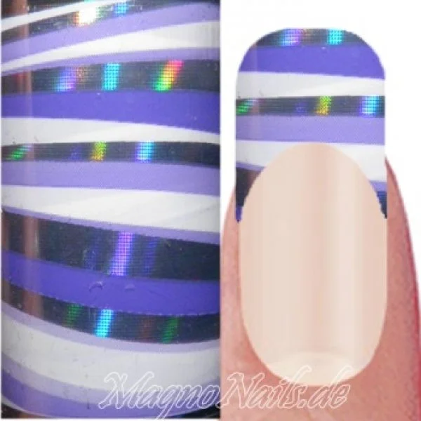 Nail Art Transfer Folie 1,5m - Nail Foil - Design Lilac Nagelfolie Nageldesign Folie Tranferfolie Nailart