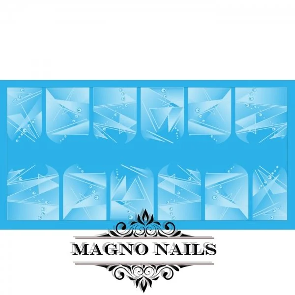 Nail Art Water Airbrush Sticker Wasser Tattos Streifen