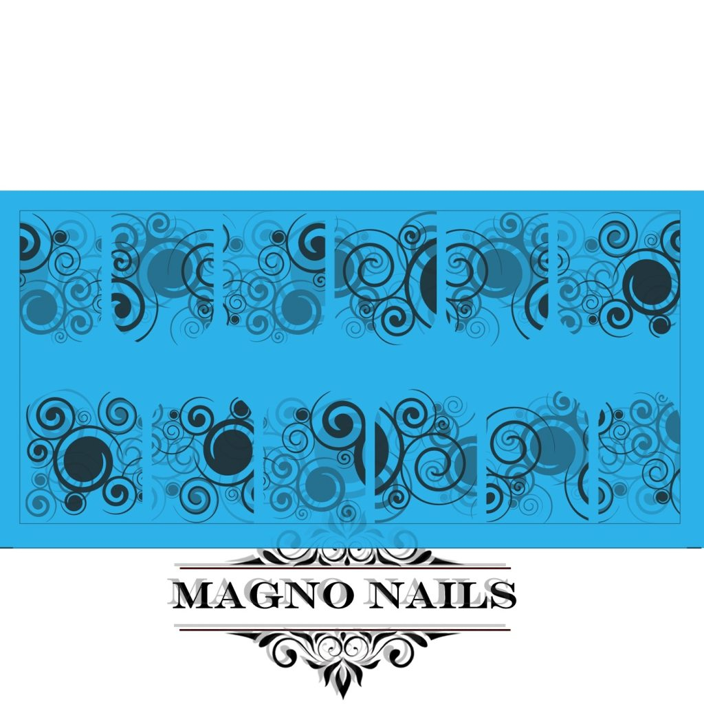 Nail Art Water Airbrush Sticker Nageltatto Nageldesign Wasser Tattos Aufkleber Nageldesign