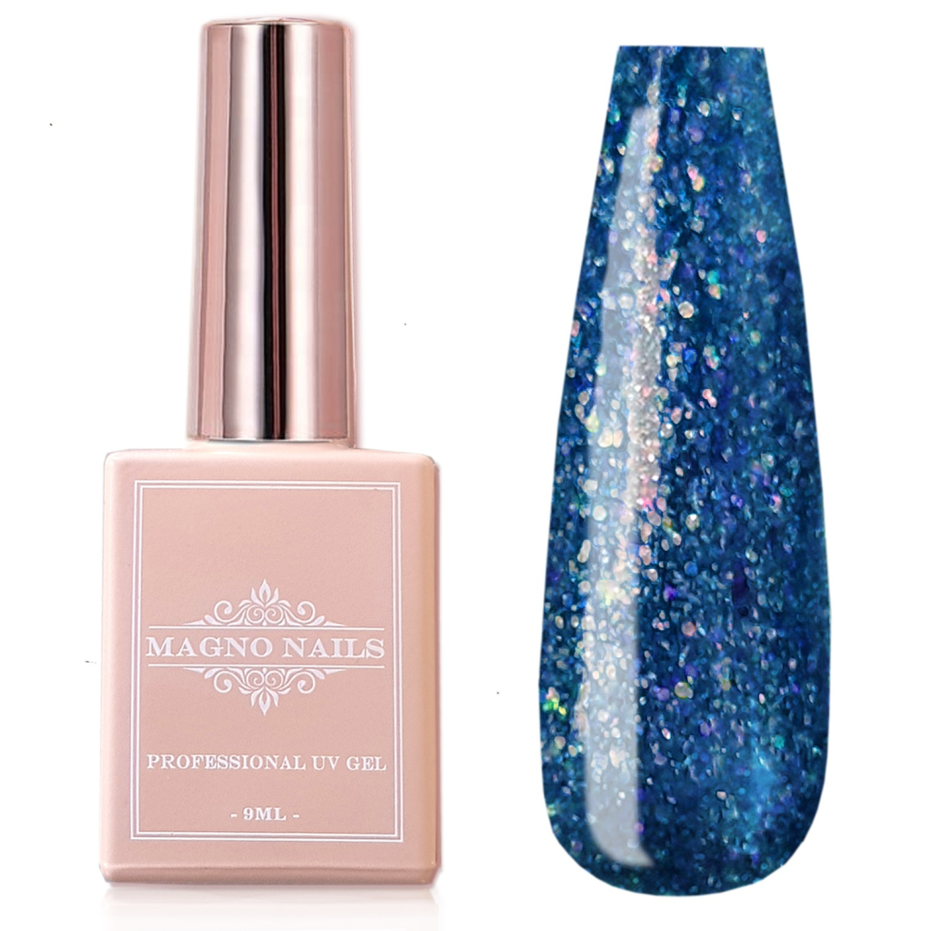 UV Gel - 4745 - Chrome Glam Gel - Space Blue