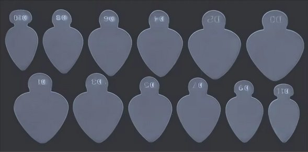 Silikon Einlegeschablone für Dual Tips Nageldesign Nägel Nails Nagelstudio Einleger