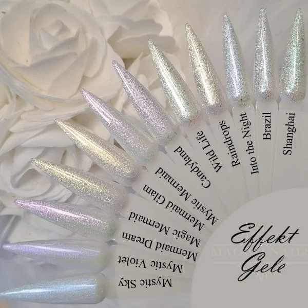 Effect Gele Übersicht - Perlmutt UV-Gele