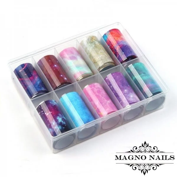 Nail Art Transfer Folien Set - Marble Nagelfolie Nageldesign Folie Tranferfolie Nailart