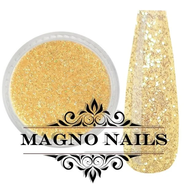 Nail Art Glitterpuder gelb fein Nägel Nails Nailart Nageldesign Nagel Glitzer