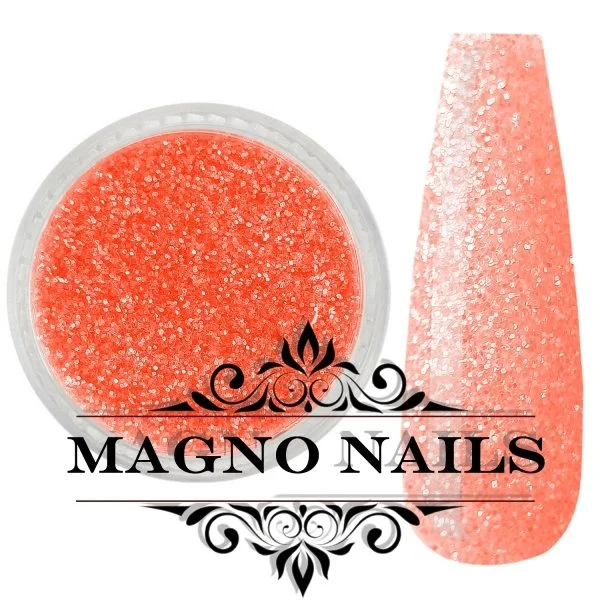 Nail Art Glitterpuder neon coral fein Nägel Nails Nailart Nageldesign Nagel Glitzer