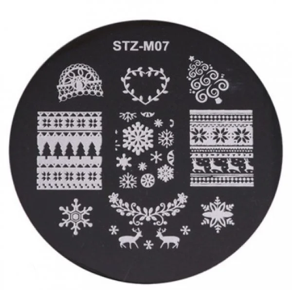 Nail Art Stamping Schablone - STZ-N02- STZ-N02
