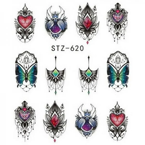 2D Nail Art One Stoke Sticker