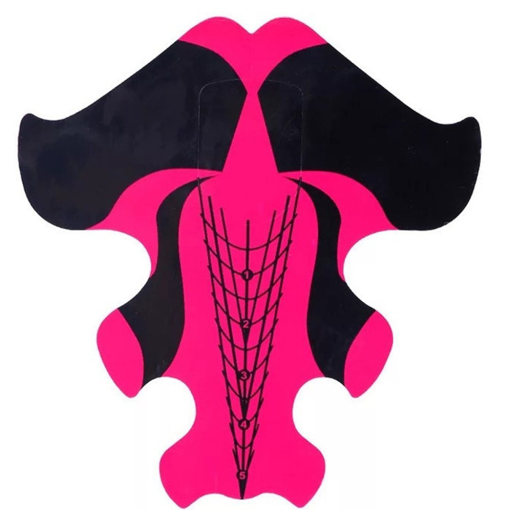 500 Modellier Schablonen - Stiletto  Verlängerung Papier