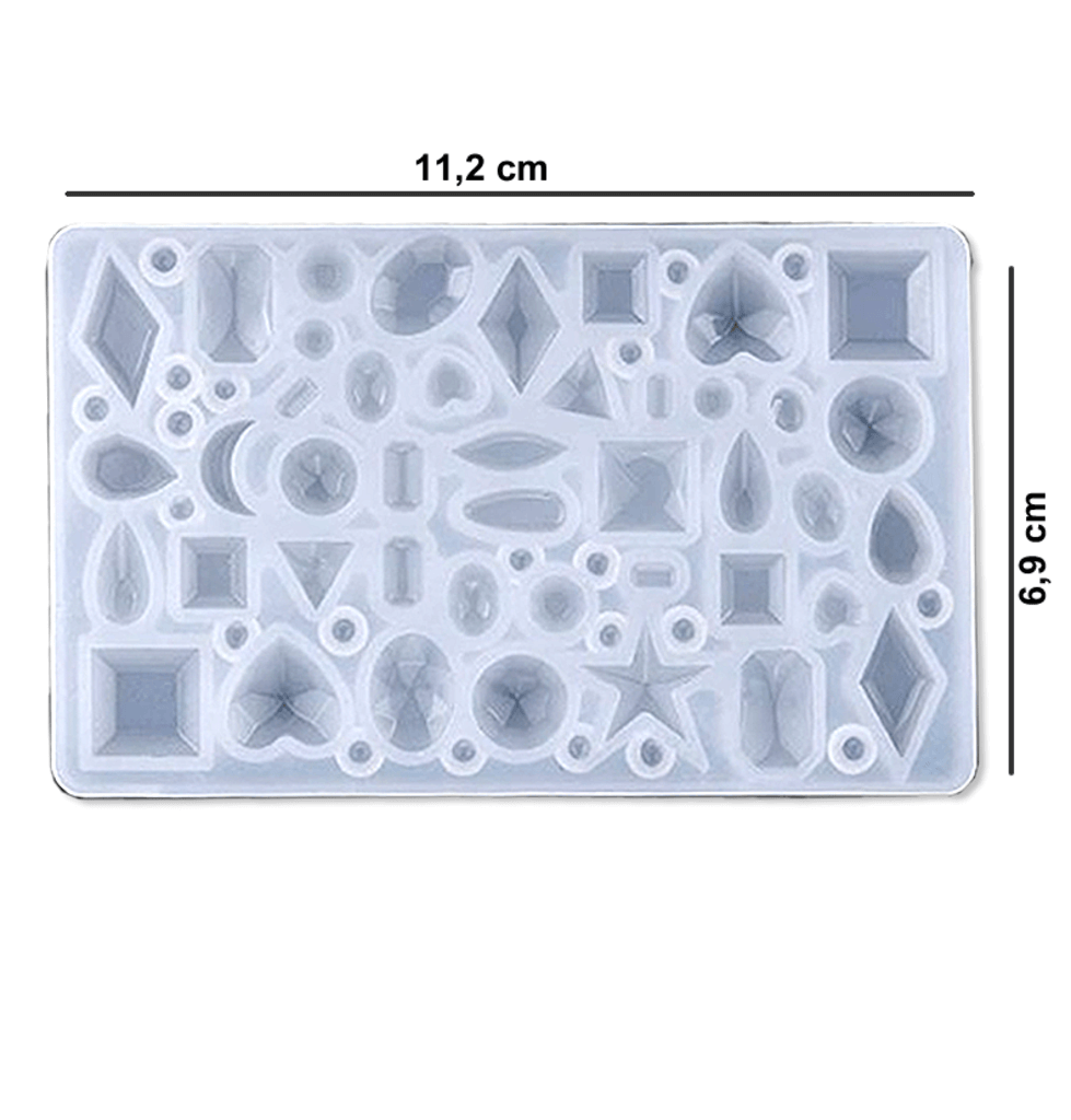 Silicon Form - Juwel in verschiedenen Größen Nageldesign Nagelfeile Sandpapier Nägel Nails Nagelstudio