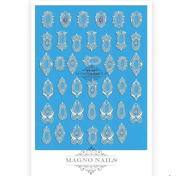 3D Design Nail Sticker - 3D Wraps Selbstklebende Nagelaufkleber Nagelsticker