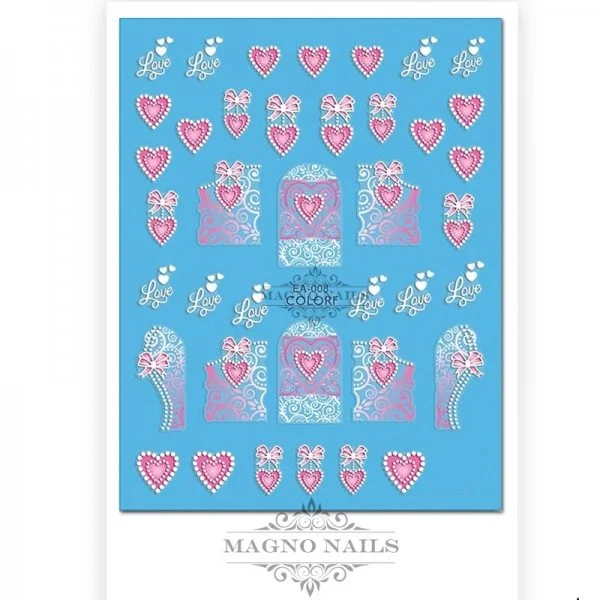 3D Design Nail Sticker - 3D Wraps Selbstklebende Nagelaufkleber Nagelsticker