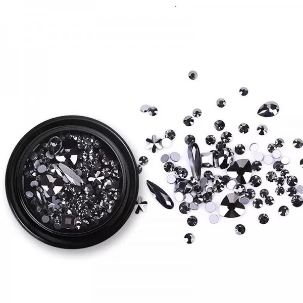 Mix - Nail Art - Strasssteine Set - Black Nail Nagelstudio Nägel Nailart Nail art