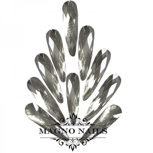 Overlay - Glas Strasssteine - Tropfen 3 x 10mm - Crystal Nail Art Nails Nagel Nögel Nailart