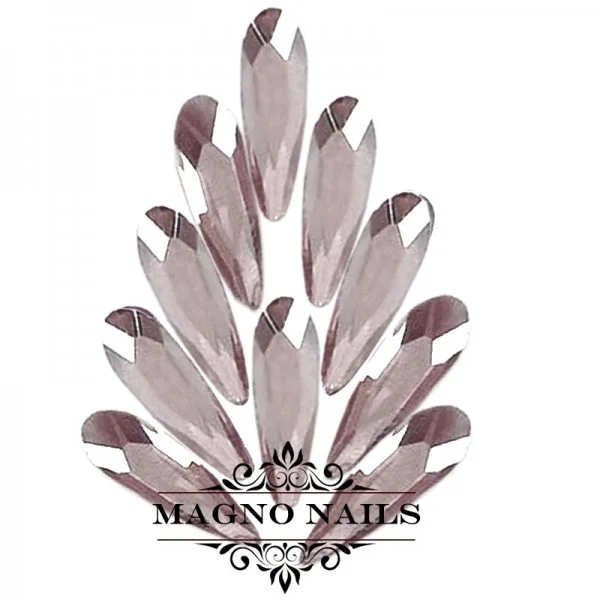 Overlay - Glas Strasssteine - Tropfen 3 x 7mm - rosa Nageldesign Nägel Schmuck Nails 