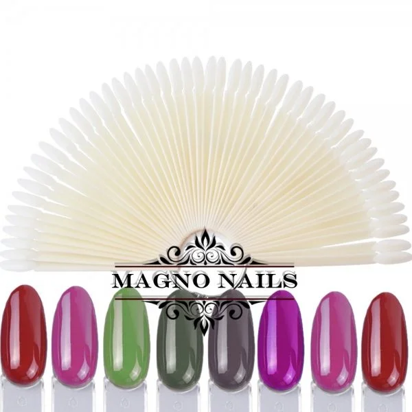 Tip Fächer mit 50 Präsentations Stäbchen oval natur 12cm Nageldesign Nägel Nails Nagelstudio Nageltips Nailart