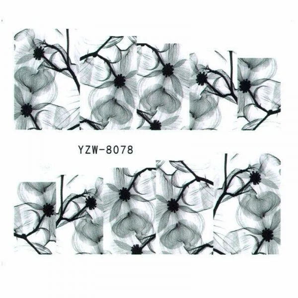 Water Transfer Sticker schwarz
Wasser Tattos Blumen