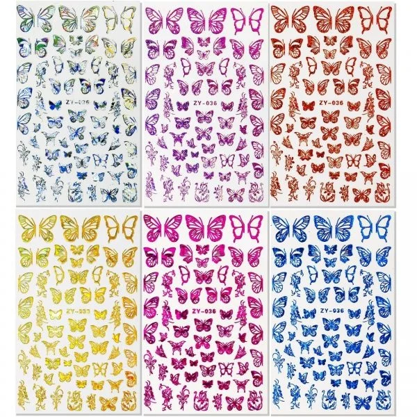 3D Nail Sticker - ZY-036 - Schmetterling Aufkleber Seblstklebende Aufkleber Nagelsticker Nagelaufkleber