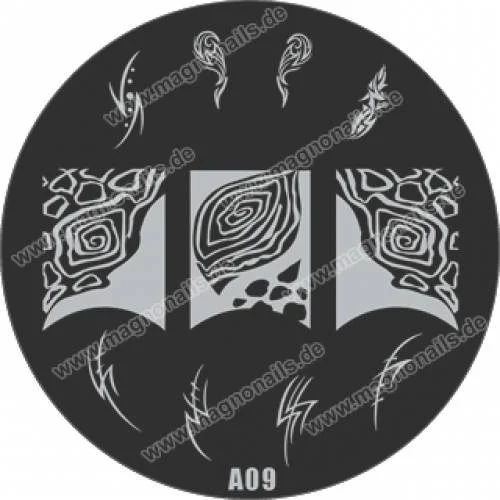 Nail Stamping Schablone A09