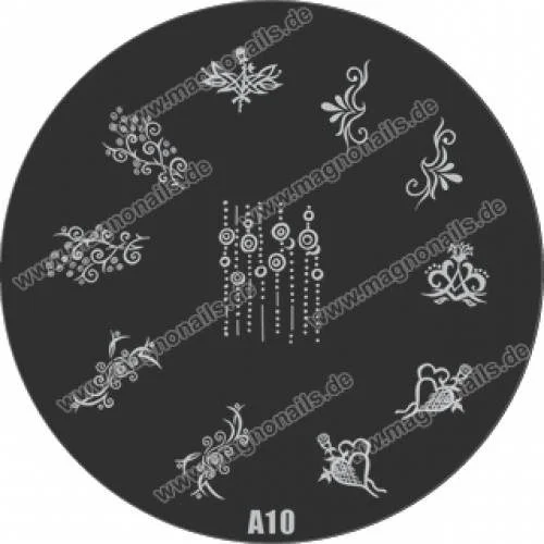 Nail Stamping Schablone A10