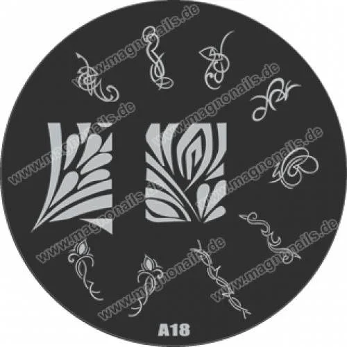 Nail Stamping Schablone A18