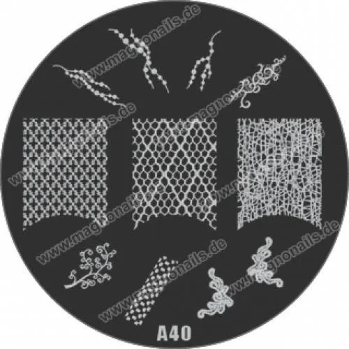 Nail Stamping Schablone A40