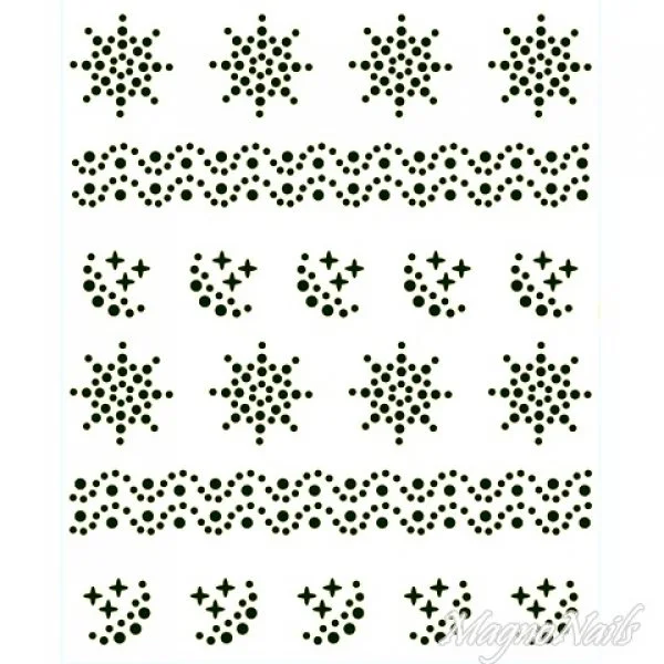 Crystal Nail Sticker - Bindis - schwarz Strasssteine Strass Aufkleber selbstklebende Nailart Nail art