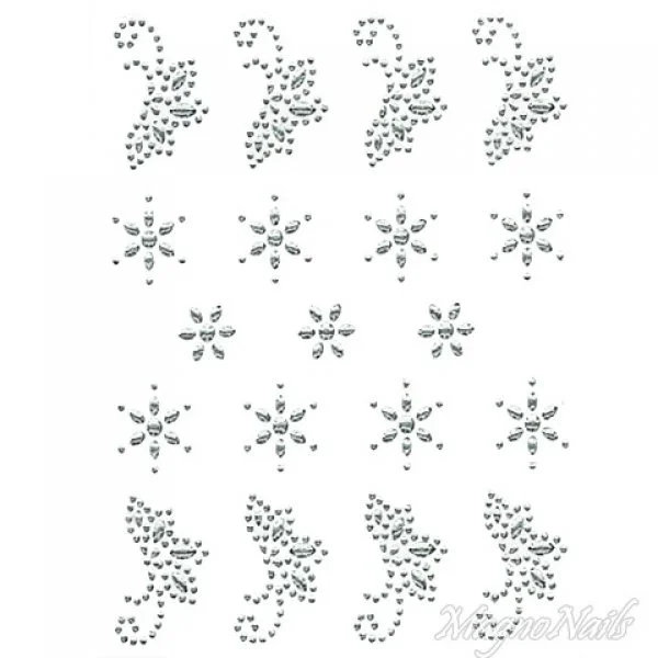 Crystal Nail Sticker - Bindis - crystal Strasssteine Strass Aufkleber selbstklebende Nailar Nail art