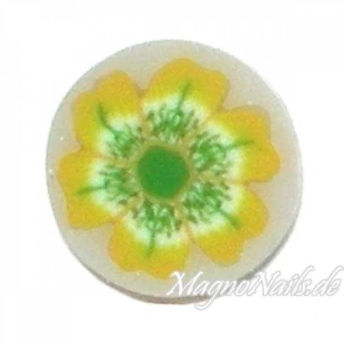 Fimo Stange - Blume gelb