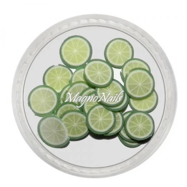 Einlegemotive - Fimo Früchte - Limette Nails Nagel Nögel Nailart