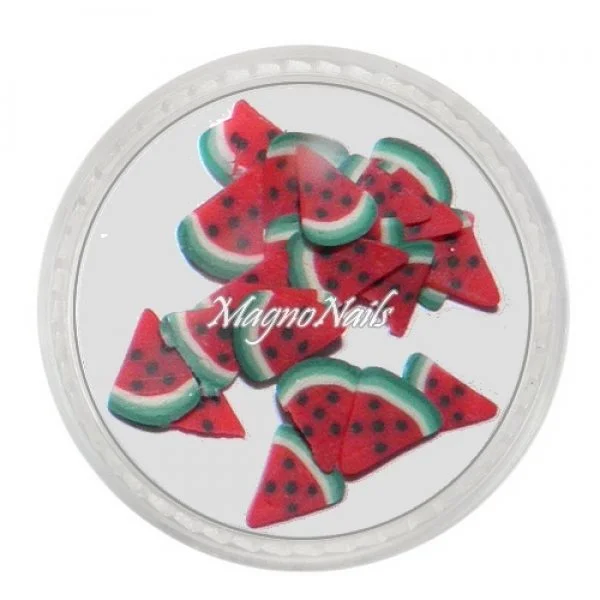 Einlegemotive - Fimo Früchte - Wassermelone Nails Nagel Nögel Nailart